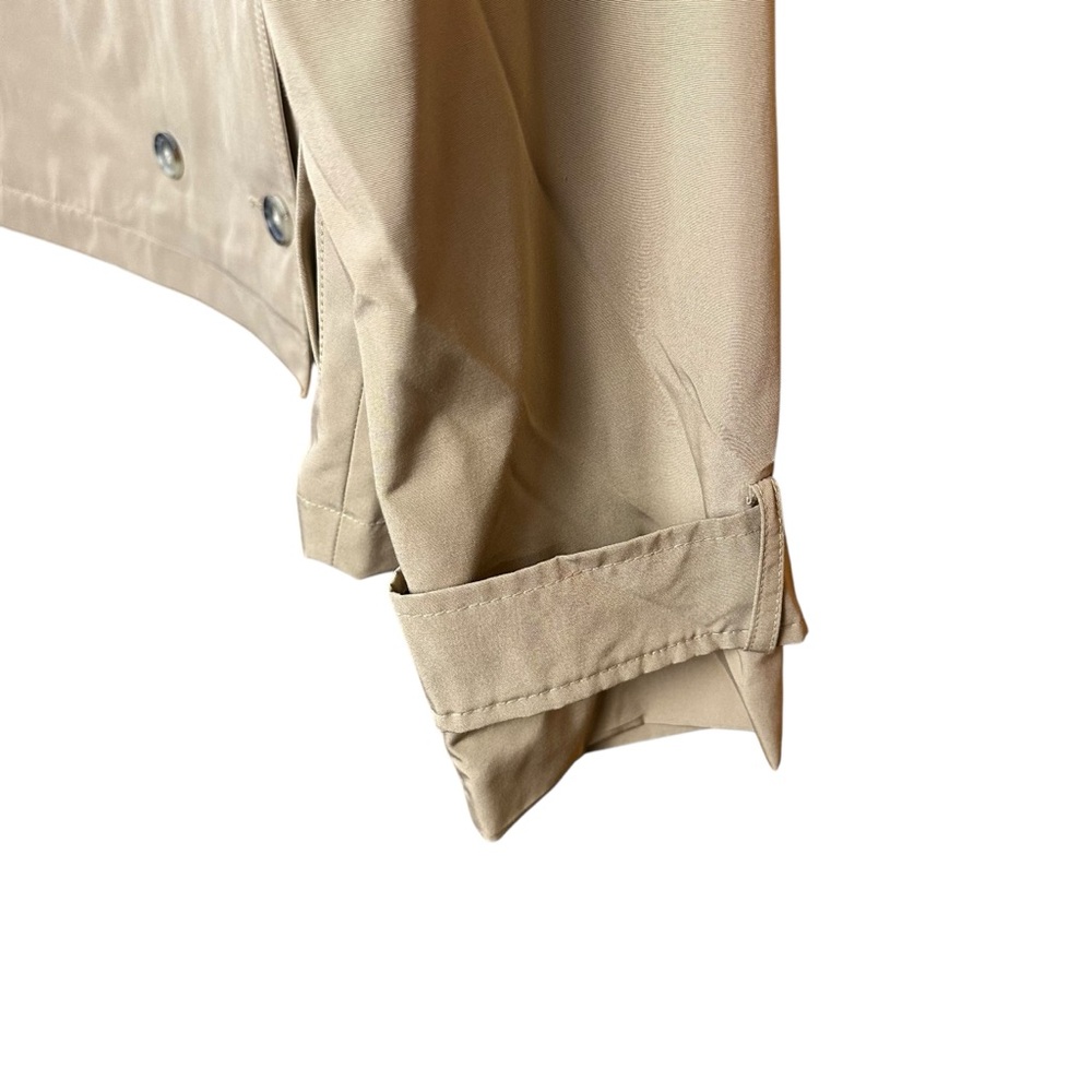 NWT Abercrombie and Fitch Relaxed Short Trench Coat In Caramel Size S - Picture 4 of 9